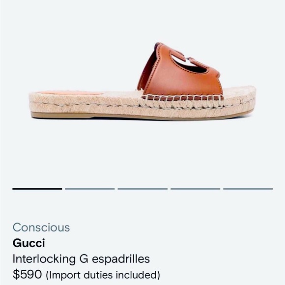 Gucci Interlocking Espadrilles - Picture 2 of 7